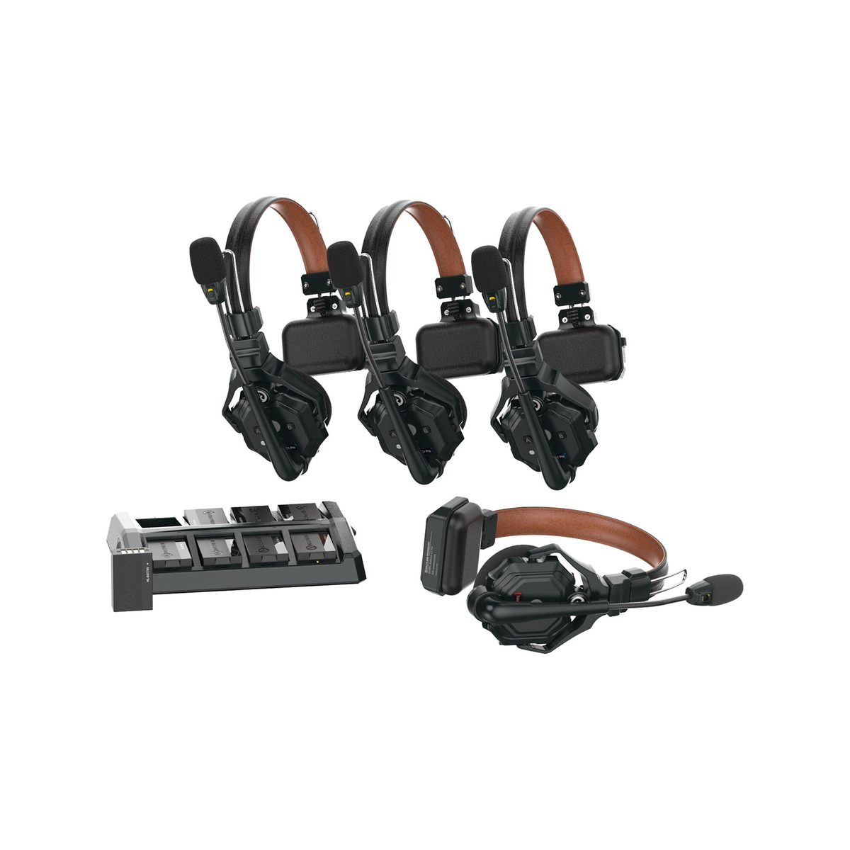 Hollyland Solidcom C1 Pro-4S Full-Duplex ENC Wireless Intercom System with 4 Headsets (1.9 GHz)