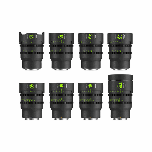 Nisi Master Lens Set E Mount With No Drop In Filter (14,18,25,35,50,85,135)