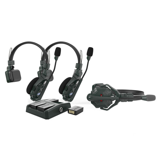 Hollyland Solidcom C1-3S Full-Duplex Wireless DECT Intercom System with 3 Headsets (1.9 GHz)