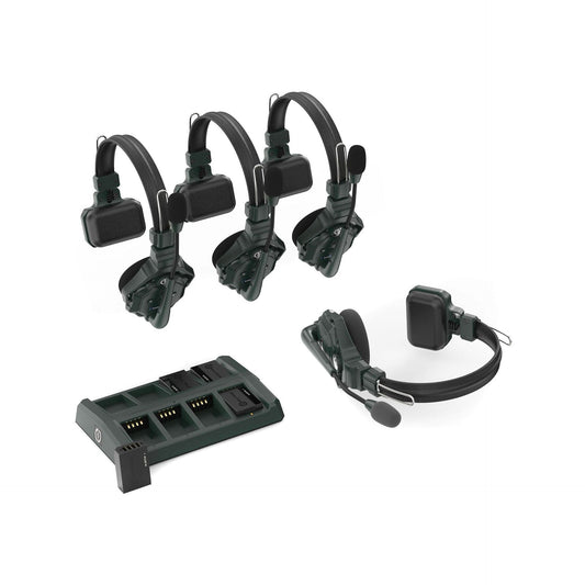 Hollyland Solidcom C1-4S Full-Duplex Wireless DECT Intercom System with 4 Headsets (1.9 GHz)
