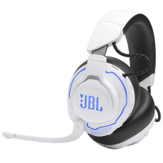 JBL Quantum 910P Console Wireless Over-Ear Gaming Headset For Playstation - White/Blue