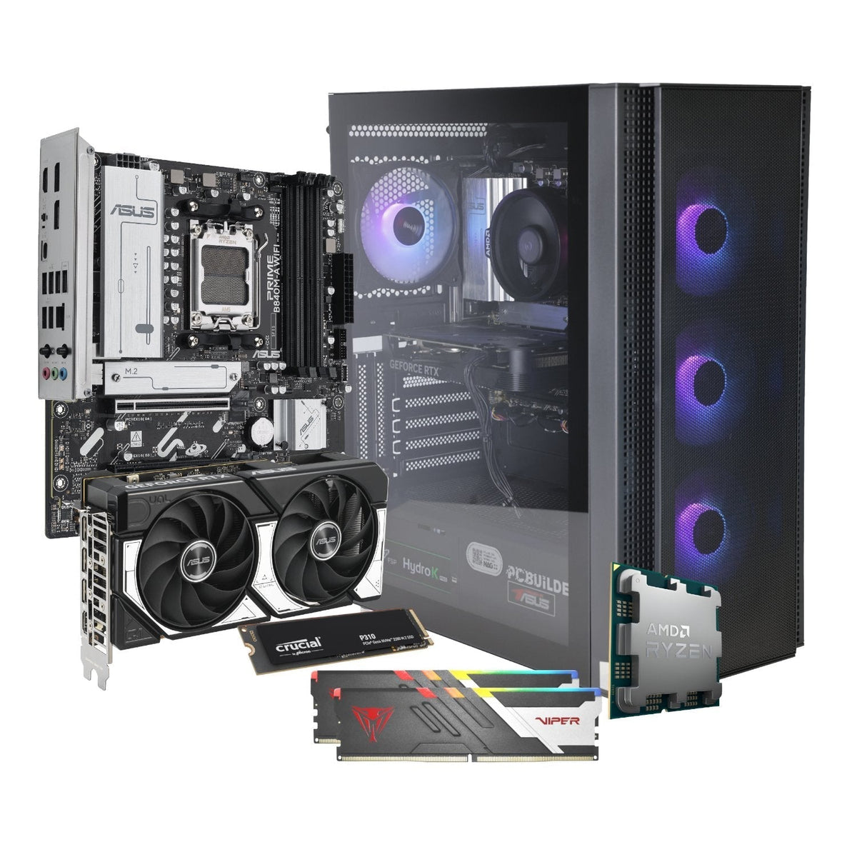 PCBuilder Ryzen 5 8400F OBLIVION Windows 11 Gaming PC