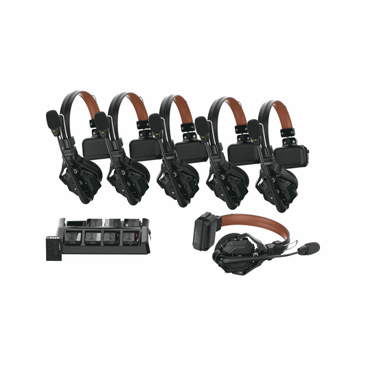 Hollyland Solidcom C1 Pro-6S Full-Duplex ENC Wireless Intercom System with 6 Headsets (1.9 GHz)