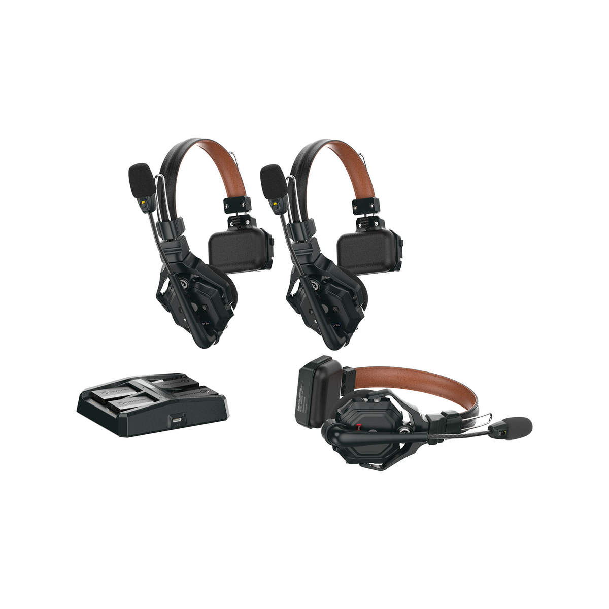 Hollyland Solidcom C1 Pro-8S Full-Duplex ENC Wireless Intercom System with 3 Headsets (1.9 GHz)