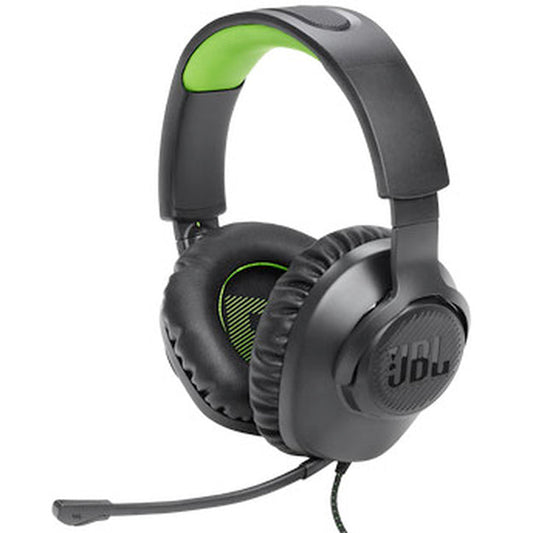 JBL Quantum 100X Console Wired Over-Ear Gaming Headset With Detachable Mic - Black/Green