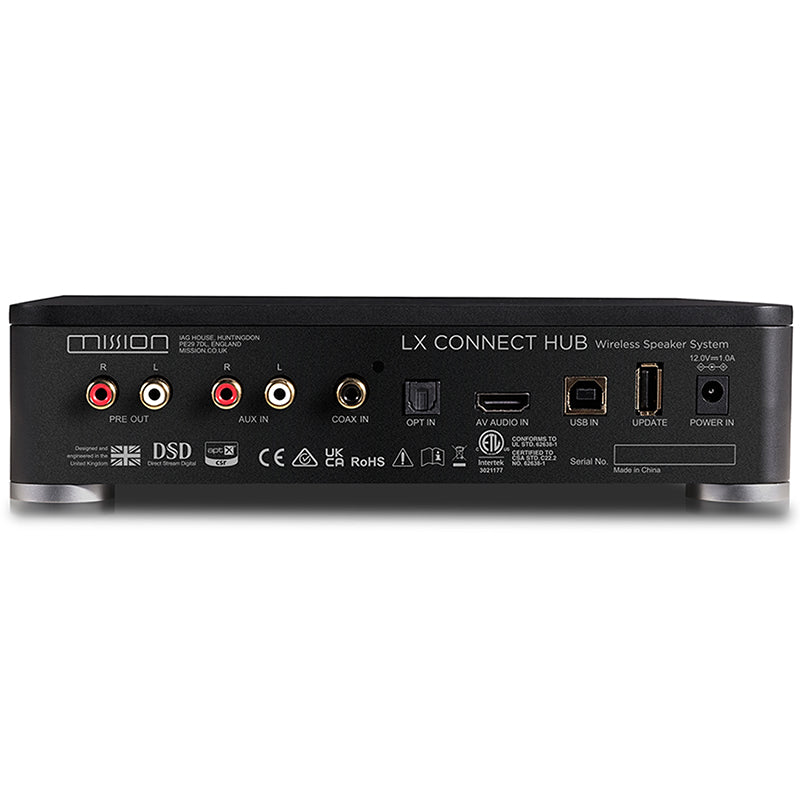 Mission LX-Connect - Wireless Hub Powered by 60W 2-Way Bookshelf Speakers - Each