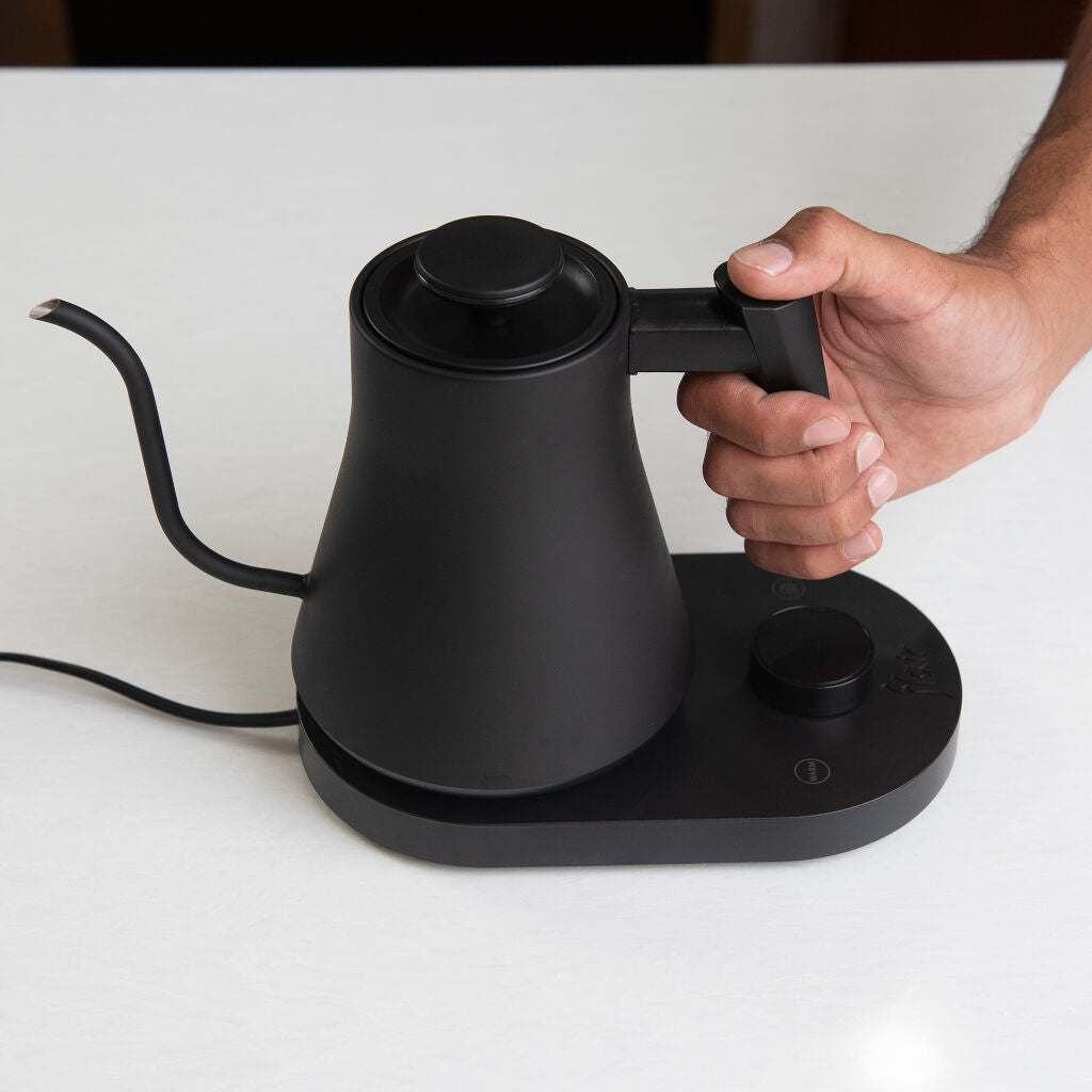 Flair Cafe Kettle With Hand On Handle